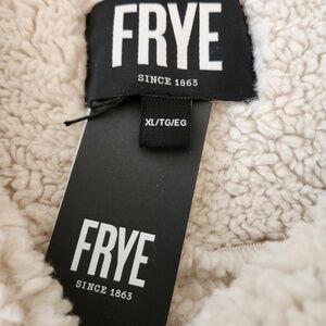 suede leather Frye coat